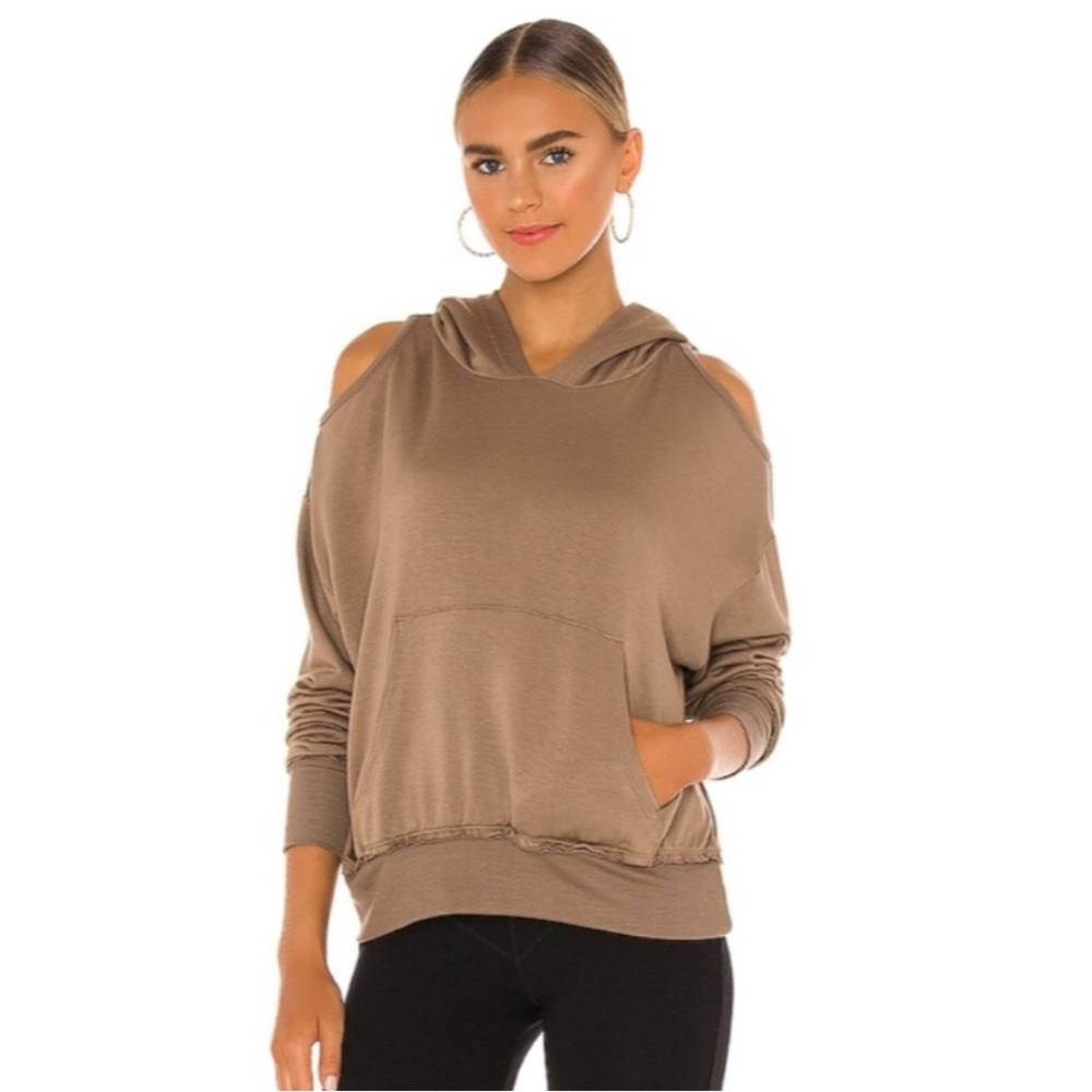 LNA Cold Shoulder Taupe / Brown Hoodie with Front Pocket
LNA NWT Size XS